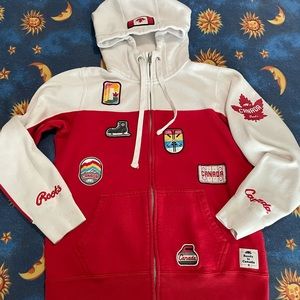 Roots Olympic womens zip up hoodie Canada XS